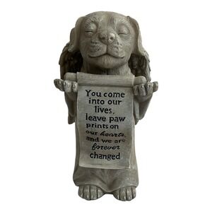Pet Dog Angel Toscano Memorial Sculpture Garden Statue Yard Pond Patio Deck